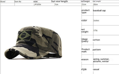 Brazilian Military Fans Men Camouflage Baseball Cap 1716797640664027136