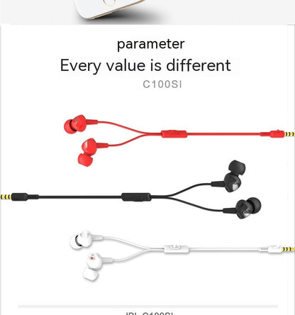 Earphone In-ear Dynamic Bass Boost Subwoofer Music Mobile Phone Earphone In-ear Wired 1718558309470048256