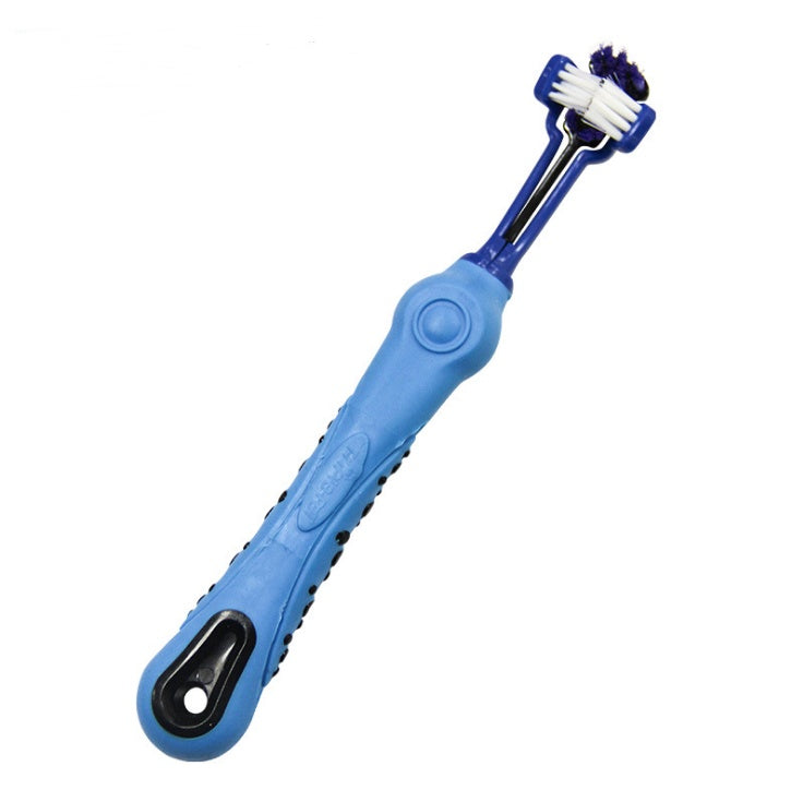 Three Sided Pet Toothbrush Dog Brush Bad Breath Tartar Teeth Care 1718664134938
