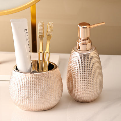 Home Bathroom Rose Gold Ceramic Cleaning Kit 1718830220267622400