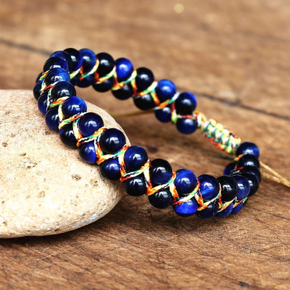 Hand-woven Adjustable Tiger-eye Bracelet 1718838995024220160