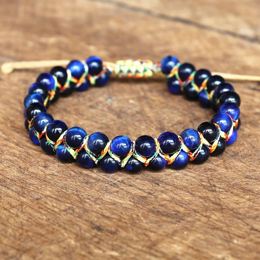 Hand-woven Adjustable Tiger-eye Bracelet 1718838995242323968