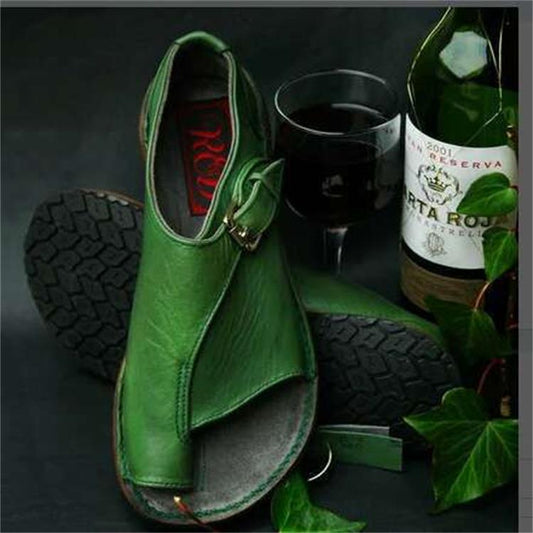 Buckle toe flat sandals and slippers 1719221538223