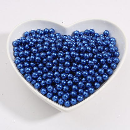 No Hole Round 3-10mm Imitation Pearl Loose Beads