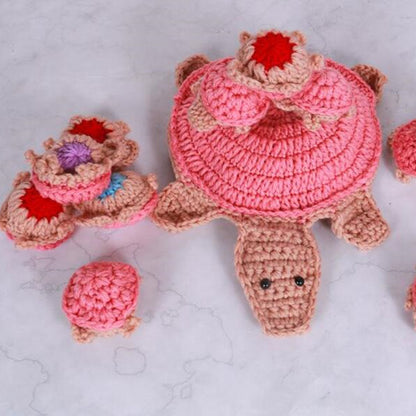 Cute Cartoon Turtle Doll Handmade Knitted Turtle Children's Educational Game 1722508241134555136