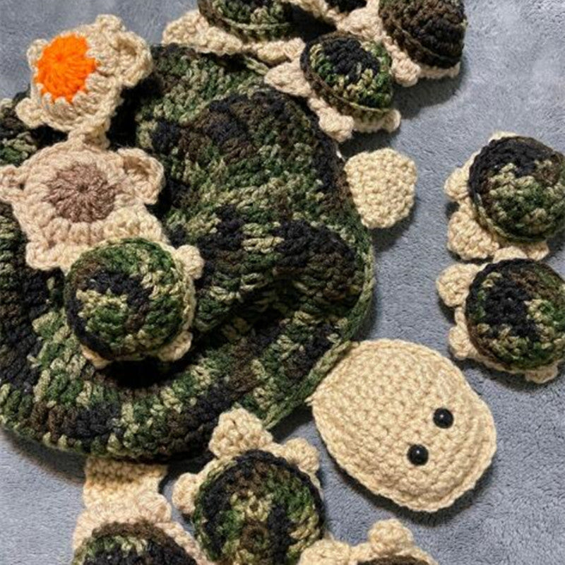 Cute Cartoon Turtle Doll Handmade Knitted Turtle Children's Educational Game 1722508241310715904