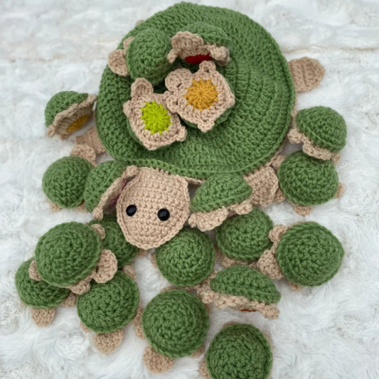Cute Cartoon Turtle Doll Handmade Knitted Turtle Children's Educational Game 1722508241465905152