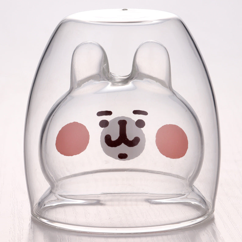 3D Double Layer Lovely Panda Cup Skull Wine Cup - HD Wireless Product #43