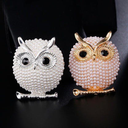 Owl brooch with glasses 1723506080124