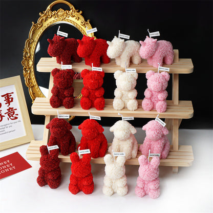 Animal Candle Soy Wax Animal Puppy Rabbit Fragrance 1723533943141175296