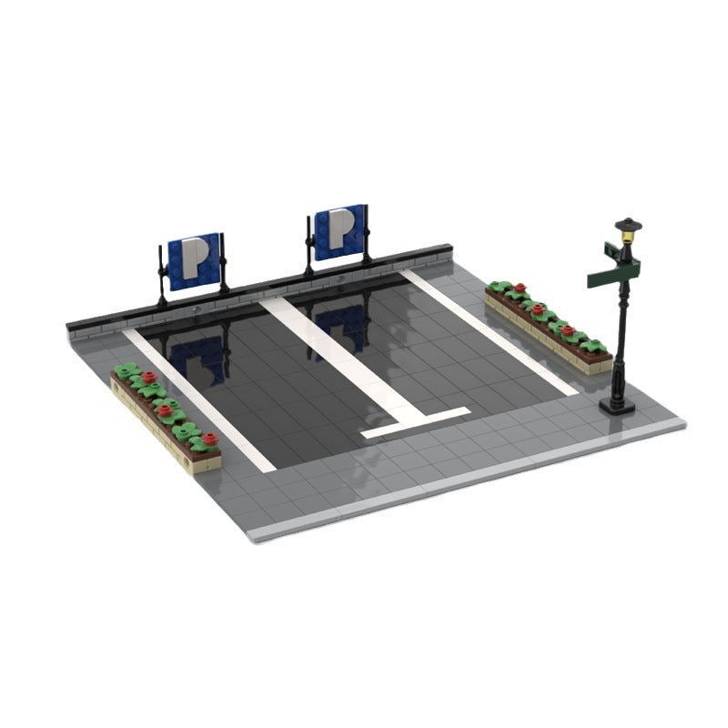 Garage Parking Lot Plastic Building Blocks Toy Model Ornaments 1723873560147136512