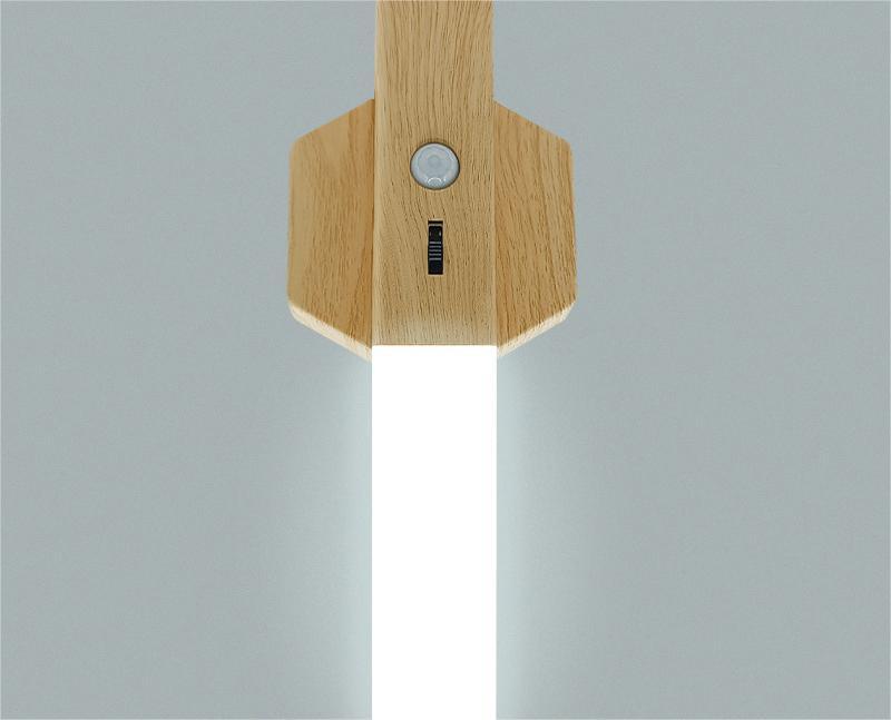 Smart Home Wooden Small Night Lamp Lamp LED Induction 1723882829085020160