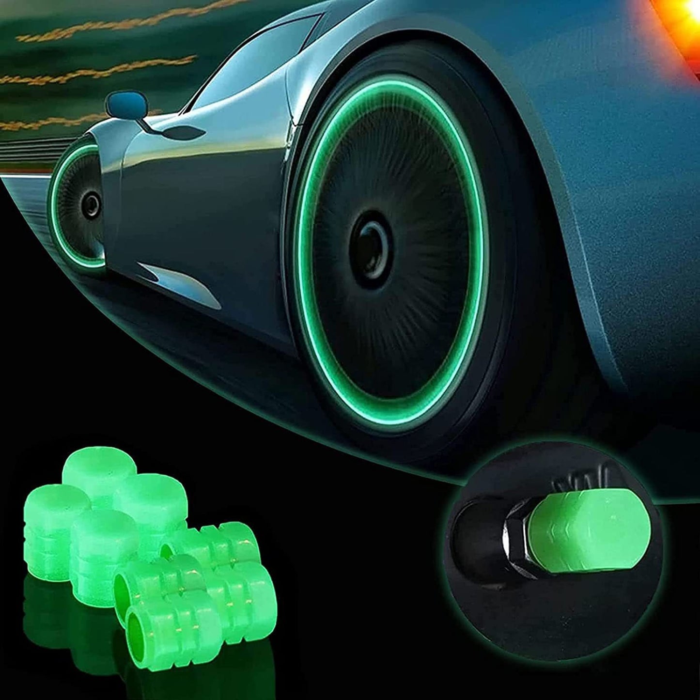Tire Luminous Valve Cap Highlight Split 1725046559307075584