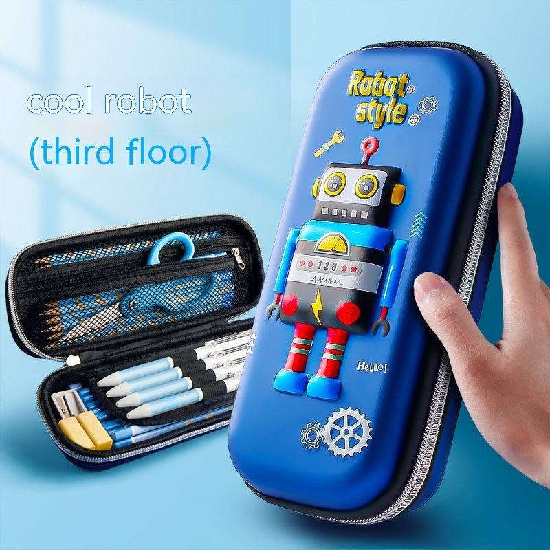 Three-dimensional Pencil Case Primary School Kindergarten Cartoon Large Capacity Pencil Case Pencil Box - 图片 12