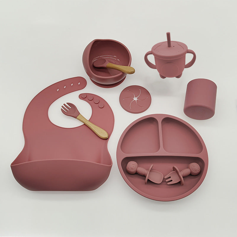 Baby Eat Learning Complementary Food Feeding Silicone Tableware 1727211273344651264