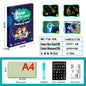 Educational Toy Drawing Pad 3D Magic 8 Light Effects Puzzle Board Sketchpad 1727786193179