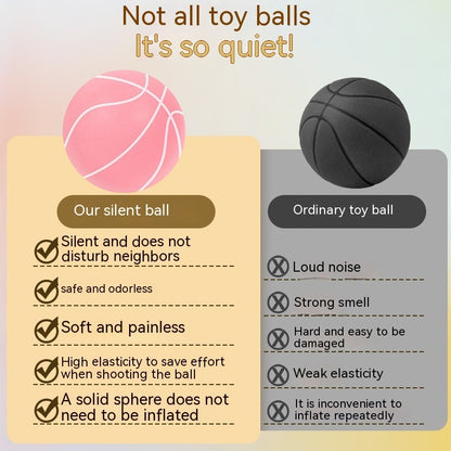 Home Indoor Toddler Children's Ball Elastic Ball Toy Silent Racket Basketball 1728259899617579008
