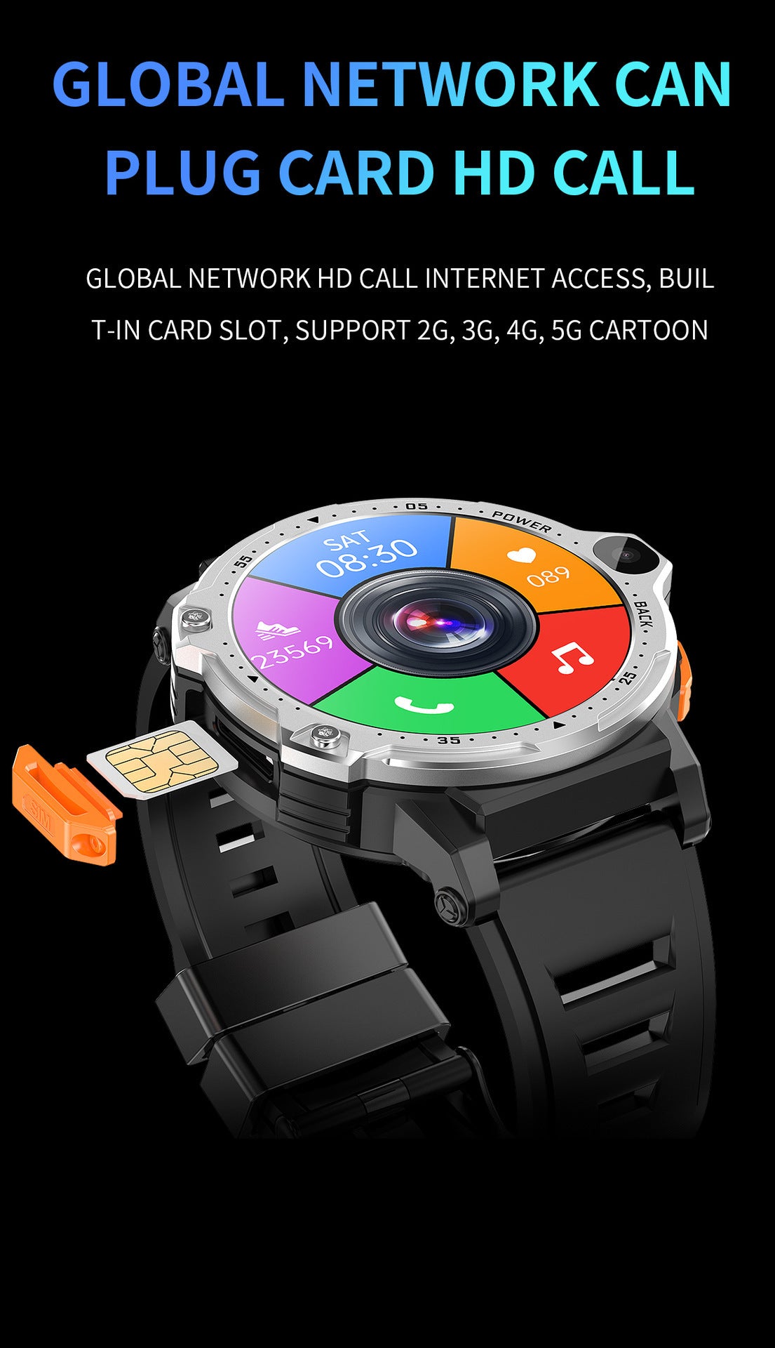 AP6 Smart Watch Dual Camera 4G Plug-in Card 1729707940291678208