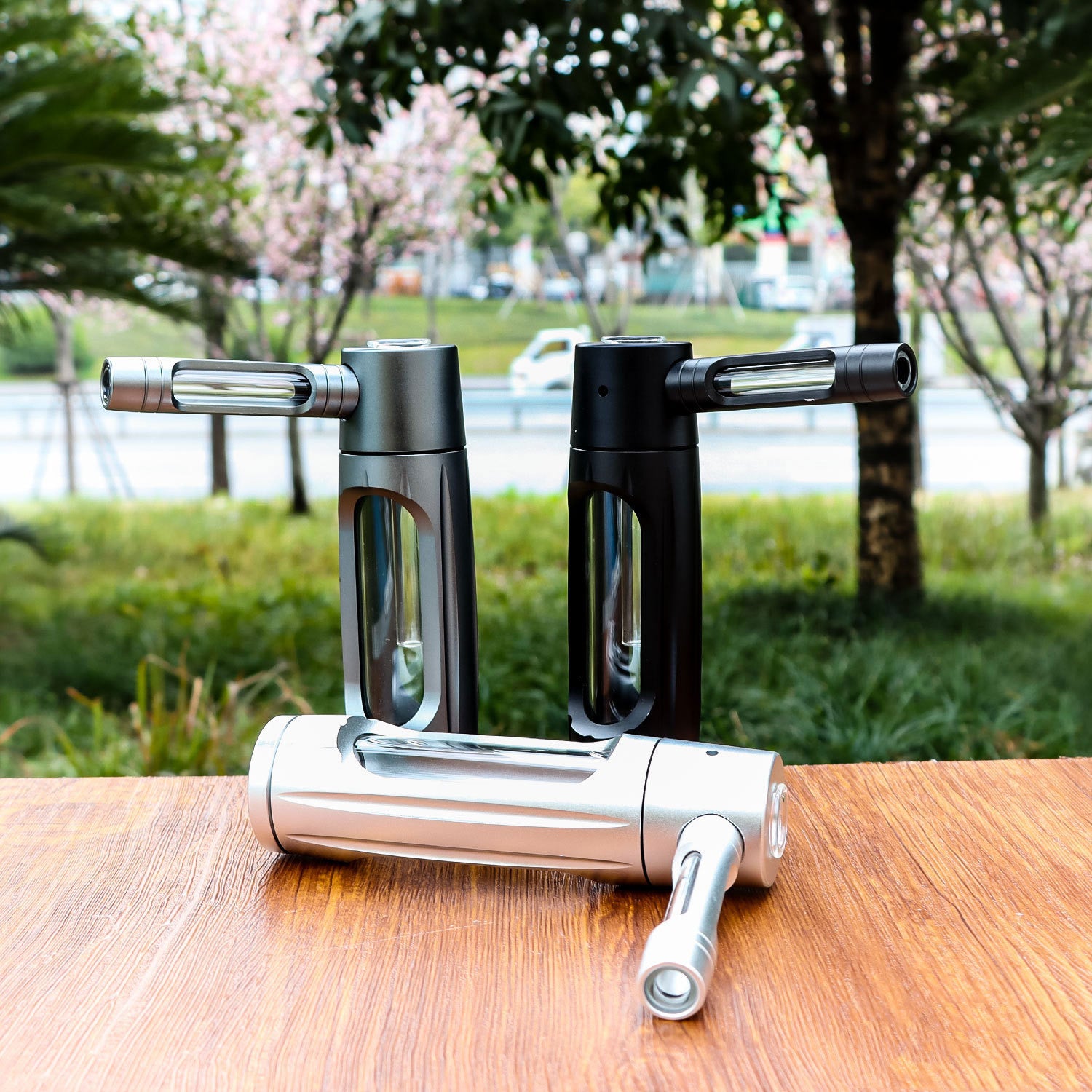 New 150mm Portable Aluminum Alloy Glass  Pipe 172bc0be ac8f 4c76 8fd3 d79cb4bcfa7d