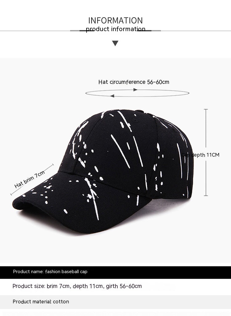 Graffiti Full Printing Korean Version Fashion Baseball Cap 1730038428193656832