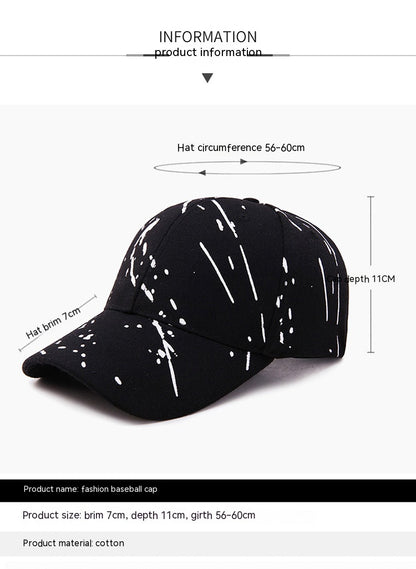 Graffiti Full Printing Korean Version Fashion Baseball Cap 1730038428193656832