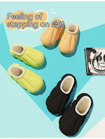 Couple Personality Baotou Pumpkin Cotton Slippers 1730065002796290048
