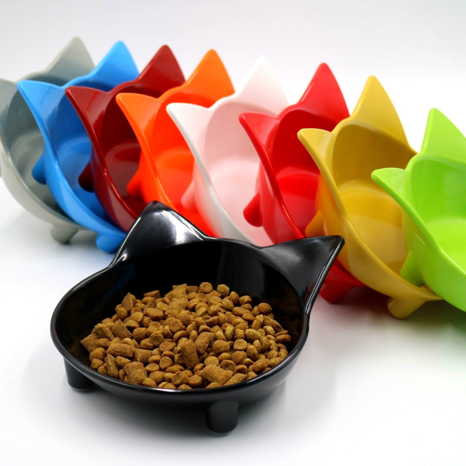 Pet supplies pet bowl melamine slipColored  Cat Bowl 1731143035937