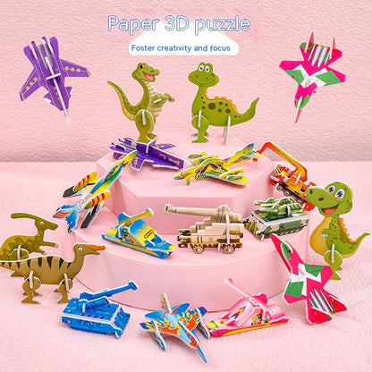 Cartoon Dinosaur 3D Puzzle Model Children DIY Handmade 1731188189122662400