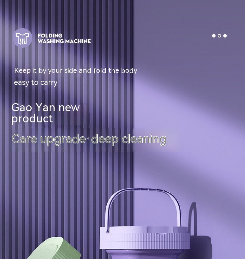 Plastic Folding Washing Machine Automatic Washing Underwear Panty Socks Baby Pet Clothes Dormitory Washing Integrated 1731312