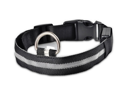 Nylon LED Pet Dog Luminous Collar Night Safety Flashing Glow in Dark Dog Cat Leash Adjustable Pet Supplies 1731579679000