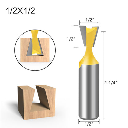 Five-piece Dovetail Woodworking Cutter Set 1733231948775