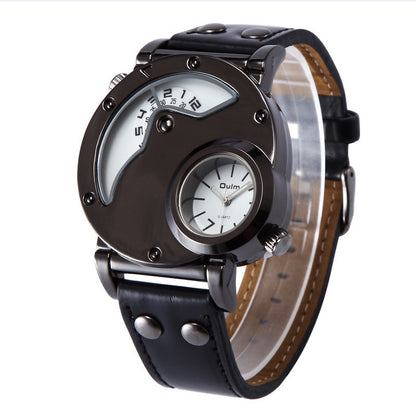 OULM dual time zone quartz watch 1733879834037