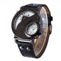 OULM dual time zone quartz watch 1733879834037