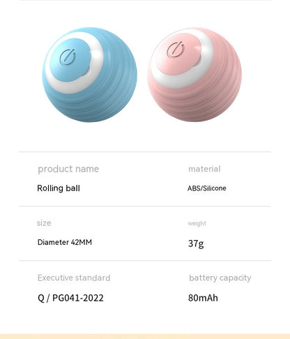 Automatic Moving Bouncing Rolling Ball Smart Cat Toy Ball Self-Moving Kitten Toy For Indoor Cat Kitten 1734817921546457088
