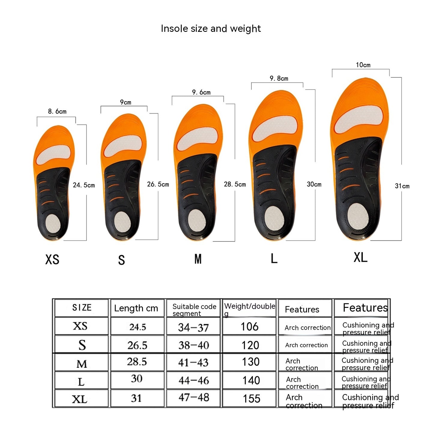 Flat Arch Support Orthopedic Insole 1734890085788291072