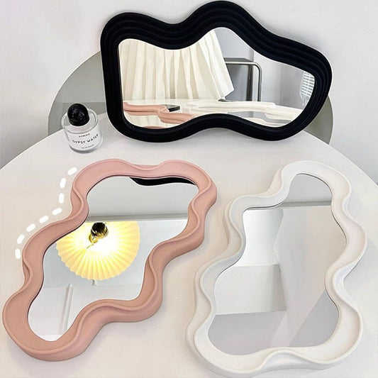 Cloud Shaped Mirror Makeup Mirror Student Dormitory 1735149925236346880