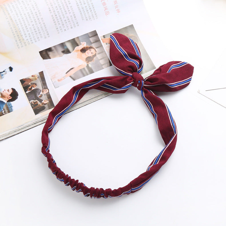 Big bow tie bunny ears headband 1735343538221