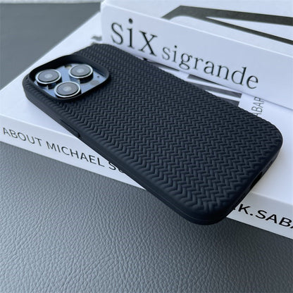 Liquid Silicone Woven Pattern Phone Case - 图片 9