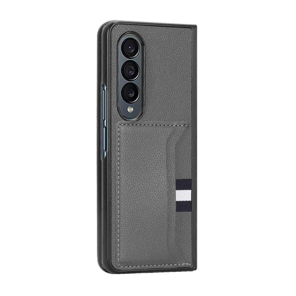 Simple Card-inserting Litchi Pattern Phone Case - 图片 3
