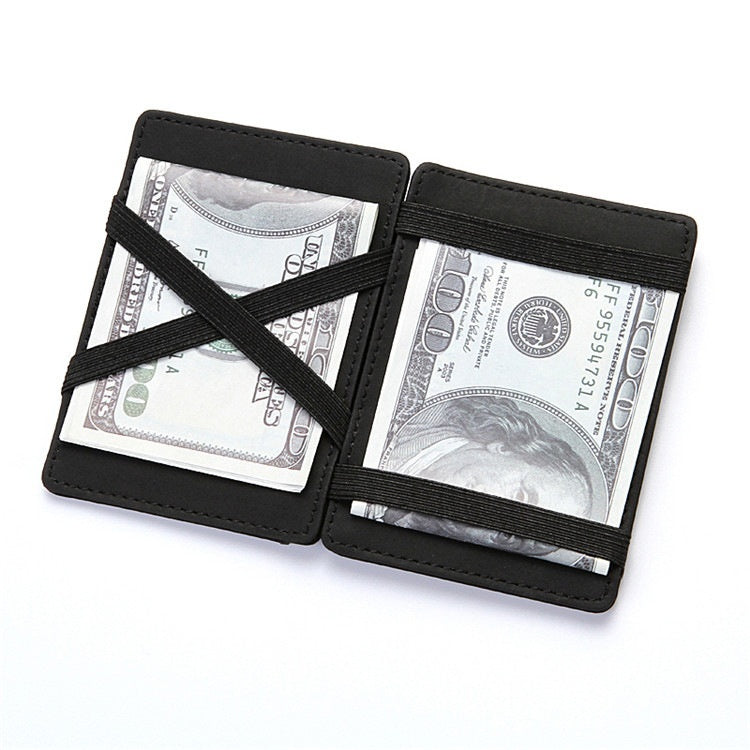 PU Creative Magic Wallet Flip Card Holder Men's Lady's Wallet Zipper Coin Purse Short 1737009072894513152
