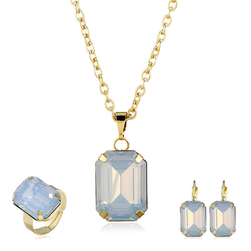 Bridal jewelry European and American jewelry set 1737539087916