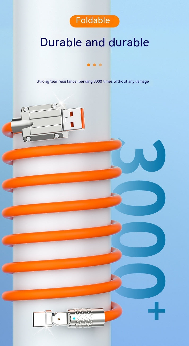 Mobile Game Rotating Elbow Data Super Fast Charge Charging Cable - 图片 9