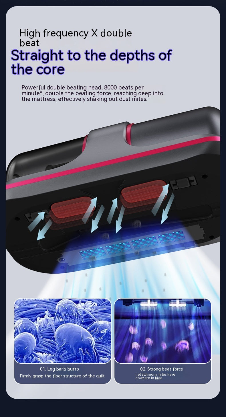 Bed Wireless Mites Instrument Rechargeable Household UV Sterilization Dehumidification Vacuum Cleaner 1739526125102698496