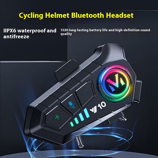 Helmet Bluetooth Headset Y10 Intercom Built-in Integrated Waterproof Motorcycle Take-out Rider Full Face Helmet Half Helmet H