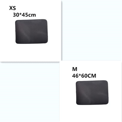 Double Layer Litter Cat Bed Pads Pet Cat Litter Mat Trapping Pets Litter Box Mat Pet Product Bed For Cats House Clean Mat 174
