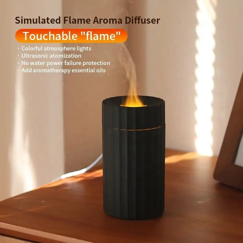 Air Humidifier With Flame Effect Essential Oil Diffuser Quiet Aroma Diffuser Home Fragrances Car Refresh 1742819748292464640