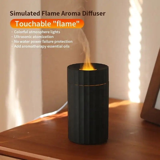 Air Humidifier With Flame Effect Essential Oil Diffuser Quiet Aroma Diffuser Home Fragrances Car Refresh 1742819748292464640