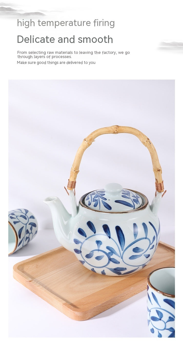 Porcelain Household Ceramic Kettle Tea Japanese Retro 1743296532792348672