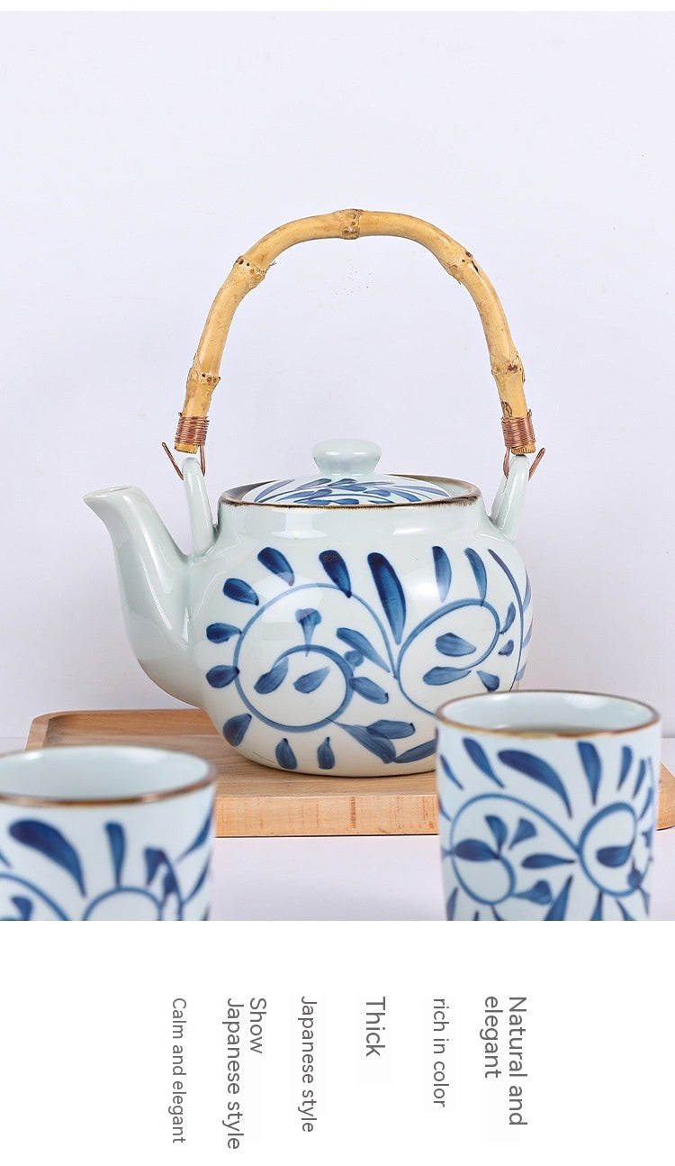 Porcelain Household Ceramic Kettle Tea Japanese Retro 1743296533161447424