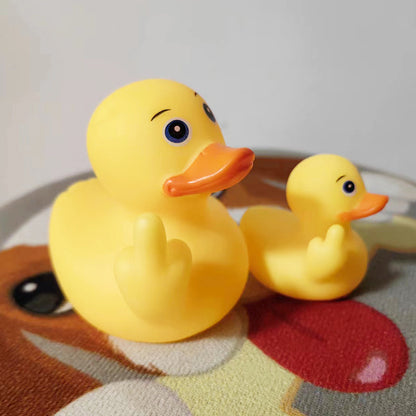 Middle Finger Plastic Small Yellow Duck 1743459695361921024